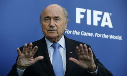 Joseph Blatter, presidente de la FIFA, en una rueda de prensa en septiembre.