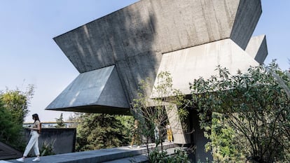 El taller de Hernández, uno de los exponentes del brutalismo mexicano.