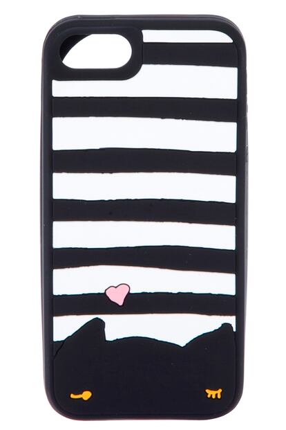 Tierna funda con dibujo de gato, de la diseñadora japonesa Tsumori Chisato (49 euros).