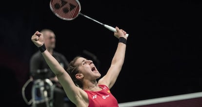 Mar&iacute;n celebra el t&iacute;tulo europeo en Kolding, Dinamarca.