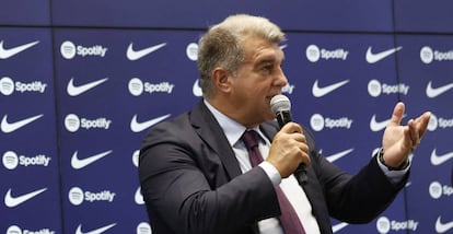 El presidente del FC Barcelona, Joan Laporta. 