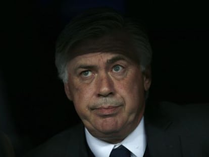 Ancelotti durante el partido contra el Juventus.