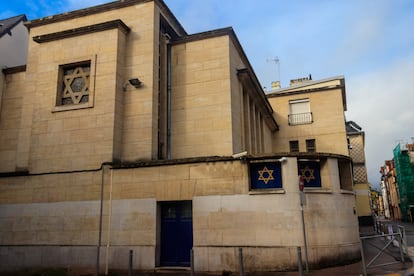 Fachada de la sinagoga de Ruan, en Francia, en una imagen de archivo.