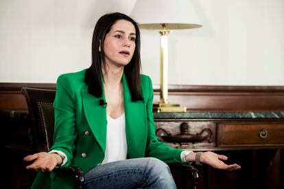 Inés Arrimadas, durante la entrevista. 