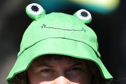 Greta Thunberg gorro de rana