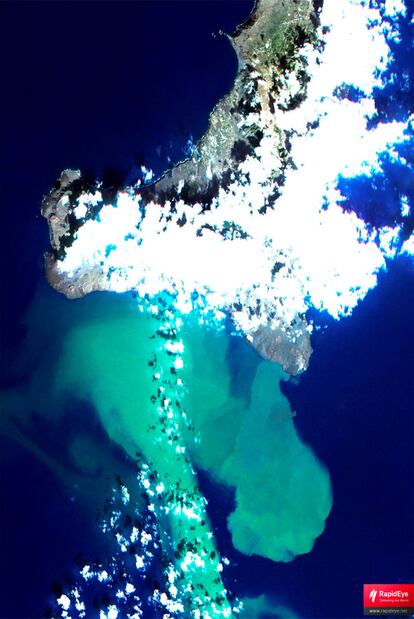 Efectos de las recientes erupciones en la isla de El Hierro
