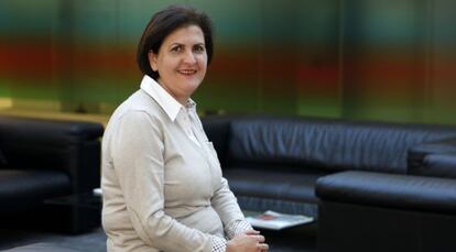Hassiba Bestandji, directora de una oficina del Sabadell en Argel.