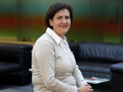 Hassiba Bestandji, directora de una oficina del Sabadell en Argel. 