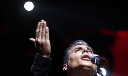 Pitingo durante una actuación.