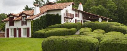 Jardín privado en Biarritz, Francia.