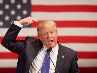 Donald Trump hace campa&ntilde;a en Des Moines
