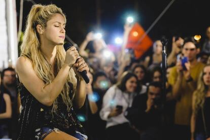 Shakira, en una actuación en Miami el pasado mayo.