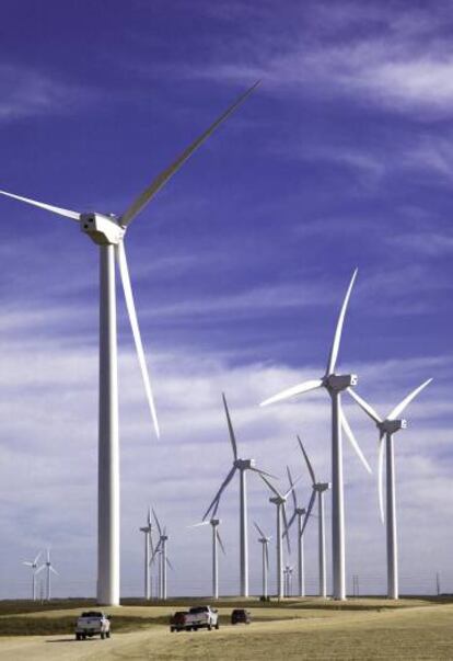 Molinos de viento Central eolica de Iberdrola en Pe&ntilde;ascal ( EE UU) 