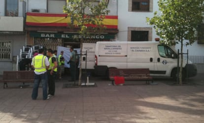 Imagen del bar donde ha tenido lugar la reyerta, en Sevilla la Nueva.