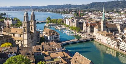 Vista del centro de Zurich