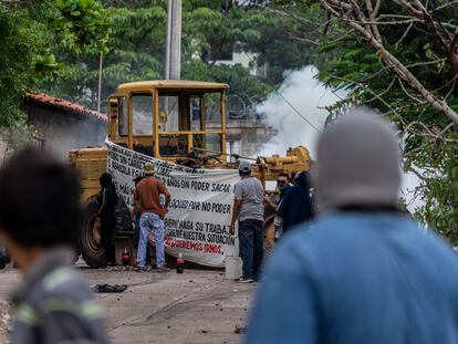 Aguililla Michoacán manifestantes contra ejército