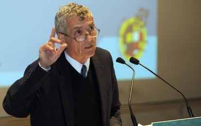 Villar, durante un acto de la Federación Gallega de Fútbol, celebrado en enero de 2015.