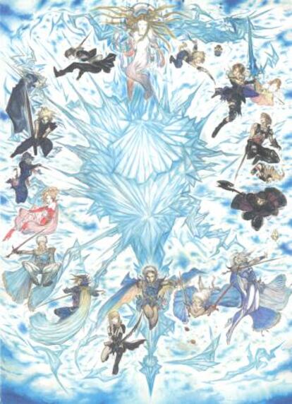 Póster del 25 aniversario de la saga 'Final fantasy', que ha vendido más de 130 millones de copias en todo el mundo.