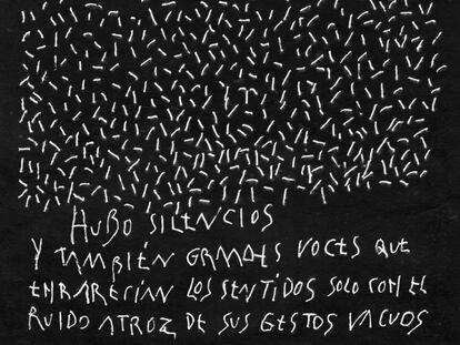 El diseñador Alberto Corazón falleció dos días después de dibujar esta reflexión sobre el confinamiento. Una evocación de las calles vacías, el estruendo mediático y el duelo que nos acompaña.