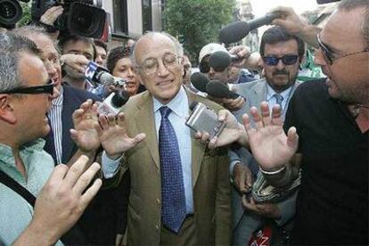 Francesco Borrelli, a su llegada hace unos días a la sede de la Federación Italiana de Fútbol (FIGC).