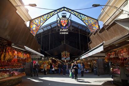 Mercat de la Boqueria a Barcelona.