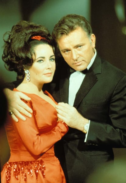 Elizabeth Taylor y Richard Burton mientras eran marido y mujer