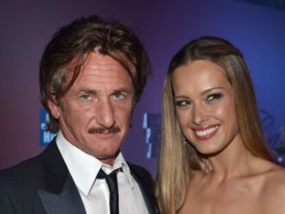 Sean Penn y Petra Nemcova, juntos en el Festival de Cannes 2012.