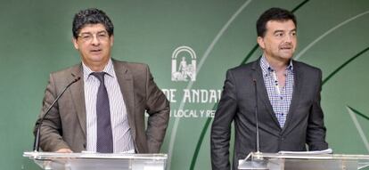 Diego Valderas y Antonio Maíllo, en marzo pasado.