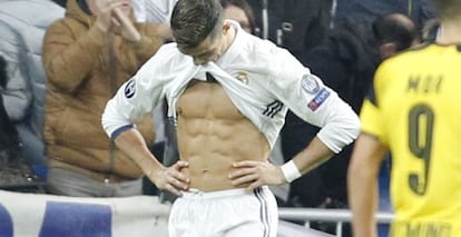Cristiano Ronaldo, jugador del Real Madrid, durante el encuentro del miércoles de la Champions League frente al Borussia Dortmund,