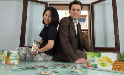 Roselyne Chane y David Ferreres, fundadores de Casual Fruit. 