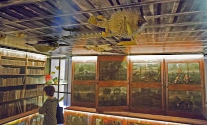 La reproducción a escala real del gabinete realizado para la exposición