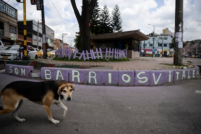 Una pequeña plaza en el Barrio Vital de San Carlos. 