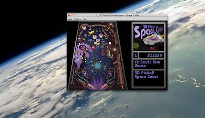 Jugando a 3D Pinball Space Cadet