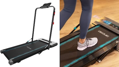 Esta máquina de correr plegable tiene una superficie muy ancha para llevar a cabo los entrenamientos.