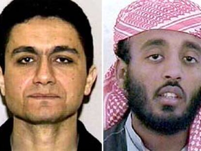 De izquierda a derecha, Mohamed Atta, el jefe de los pilotos suicidas, y Ramzi Binalshibh, coordinador del 11-S.