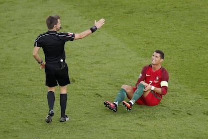 Cristiano Ronaldo durante el partido Portugal-Austria