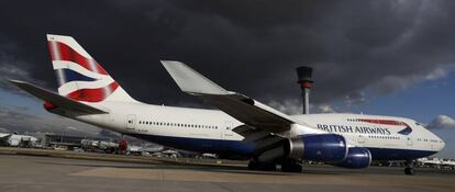 Imagen de un Boeing 747 de British Airways.