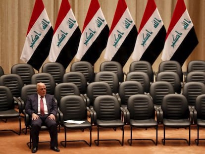 El primer ministro iraquí, Haider al Abadi, en el Parlamento iraquí, en septiembre de 2014.