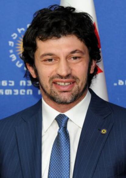 Kaladze, durante la presentación del nuevo gobierno en Tbilisi, Georgia