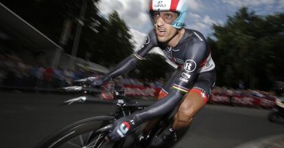 Fabian Cancellara, durante la etapa prólogo