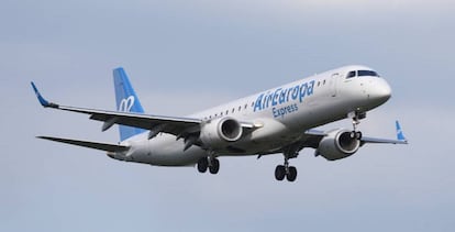 Un avión de Air Europa despegando en 2021