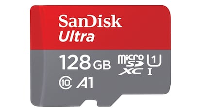 Tarjeta de memoria SanDisk.