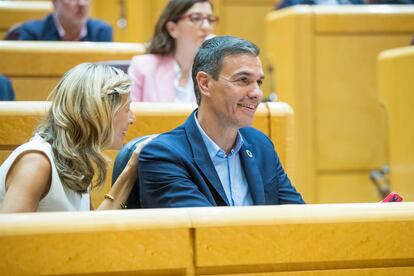 Díaz y Sánchez, el pasado 6 de septiembre en el Senado.