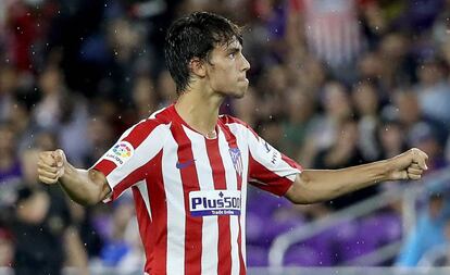 Joao Félix celebra su gol ante el combinado de estrellas de la  Major League Soccer.