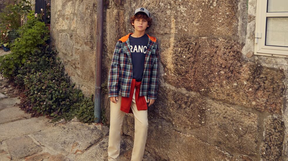 Sobrecamisa de cuadros.