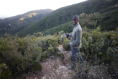 El maliense Buback, en los montes que rodean Ceuta.