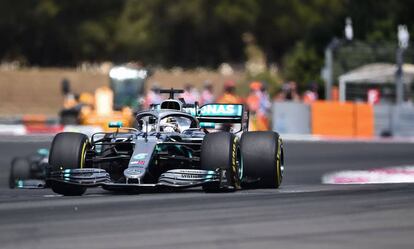 Lewis Hamilton, durante el Gran Premio de Francia.