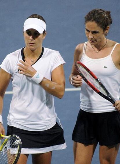 Anabel Medina y Vivi Ruano, la pareja española de dobles.
