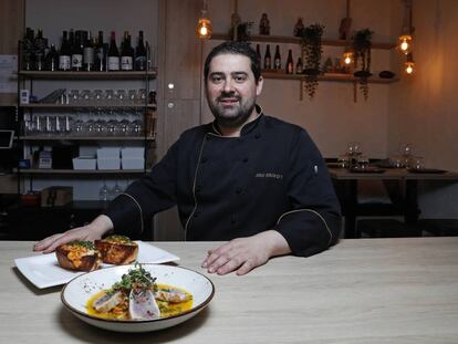 El cocinero Jorge González, en su local Sincio.