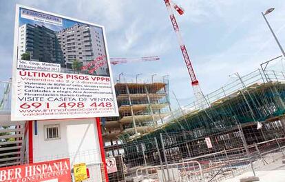 Viviendas en construcción en Valdebebas